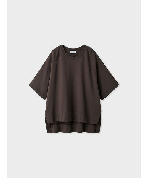 MIESROHE(ミースロエ)の「サイドスリットカットプルオーバー(Tシャツ/カットソー・レディース・ブラウン/ホワイト/レッド・F)」の2枚目の写真