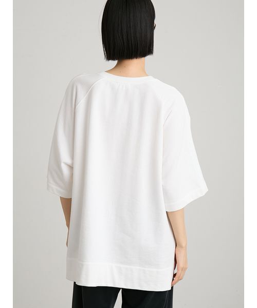MIESROHE(ミースロエ)の「サイドスリットカットプルオーバー(Tシャツ/カットソー・レディース・ブラウン/ホワイト/レッド・F)」の6枚目の写真