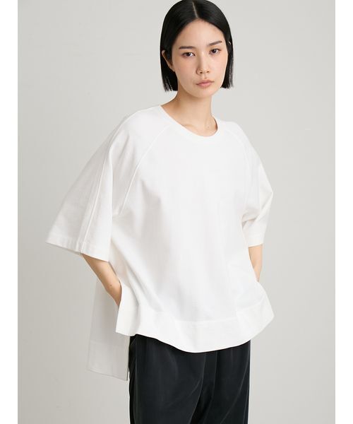MIESROHE(ミースロエ)の「サイドスリットカットプルオーバー(Tシャツ/カットソー・レディース・ブラウン/ホワイト/レッド・F)」の16枚目の写真
