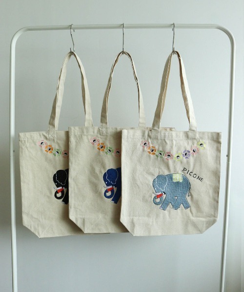 CASA PICONE(カーサピッコーネ)の「刺繍トートバッグ(トートバッグ・レディース・ライトブルー/ブルー/ブラック・FREE)」の13枚目の写真