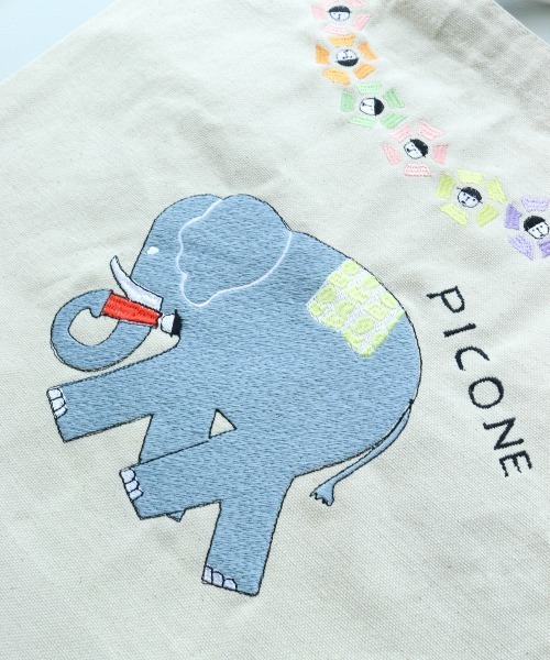 CASA PICONE(カーサピッコーネ)の「刺繍トートバッグ(トートバッグ・レディース・ライトブルー/ブルー/ブラック・FREE)」の5枚目の写真