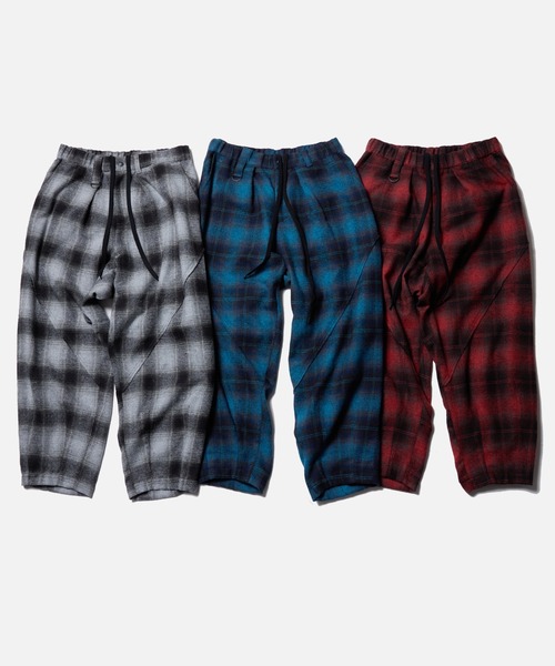 VIRGOwearworks(ヴァルゴウェアワークス)の「DRIFT CHECK FAT PANTS(その他パンツ・メンズ・レッド/グレー/ブルー・3/2/4)」の8枚目の写真