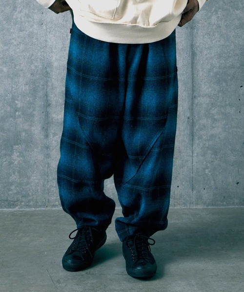 VIRGOwearworks(ヴァルゴウェアワークス)の「DRIFT CHECK FAT PANTS(その他パンツ・メンズ・レッド/グレー/ブルー・3/2/4)」の13枚目の写真