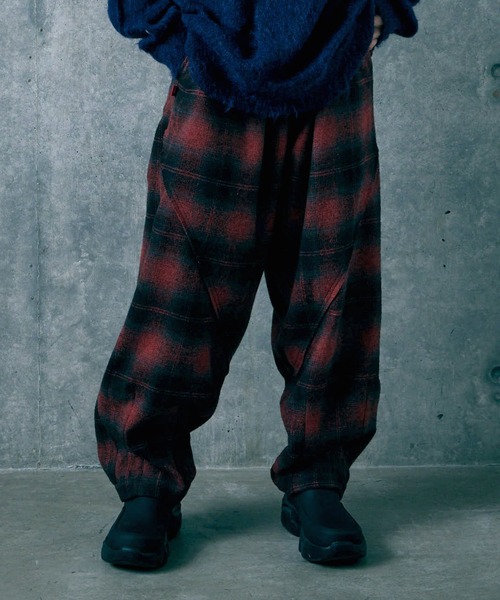 VIRGOwearworks(ヴァルゴウェアワークス)の「DRIFT CHECK FAT PANTS(その他パンツ・メンズ・レッド/グレー/ブルー・3/2/4)」の15枚目の写真