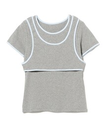 Ray BEAMS | パイピング タンクトップ レイヤー Tシャツ(タンクトップ)