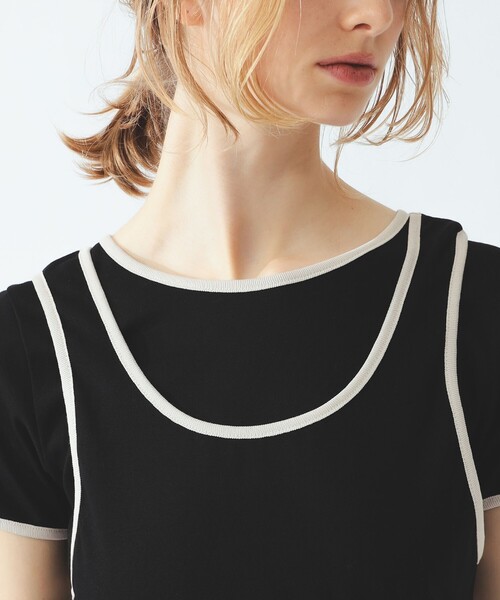 Ray BEAMS(レイビームス)の「パイピング タンクトップ レイヤー Tシャツ(タンクトップ・レディース・ブラック/グレー/アイボリー・ONE SIZE)」の17枚目の写真