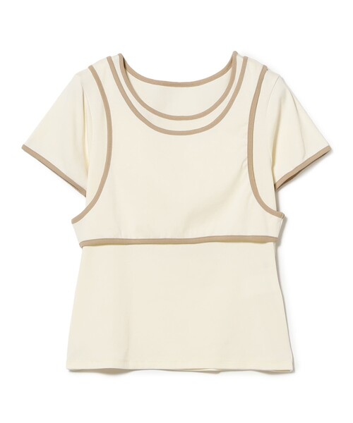 Ray BEAMS(レイビームス)の「パイピング タンクトップ レイヤー Tシャツ(タンクトップ・レディース・ブラック/グレー/アイボリー・ONE SIZE)」の19枚目の写真
