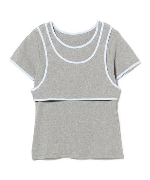 Ray BEAMS(レイビームス)の「パイピング タンクトップ レイヤー Tシャツ(タンクトップ・レディース・ブラック/グレー/アイボリー・ONE SIZE)」の22枚目の写真