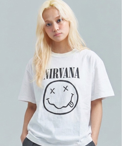 GOOD ROCK SPEED(グッドロックスピード)の「GOOD ROCK SPEED-NIRVANA TEE-②(Tシャツ/カットソー・メンズ・ホワイト/ブラック/ホワイト系2/ブラック系2/ホワイト系3・M/L)」の1枚目の写真