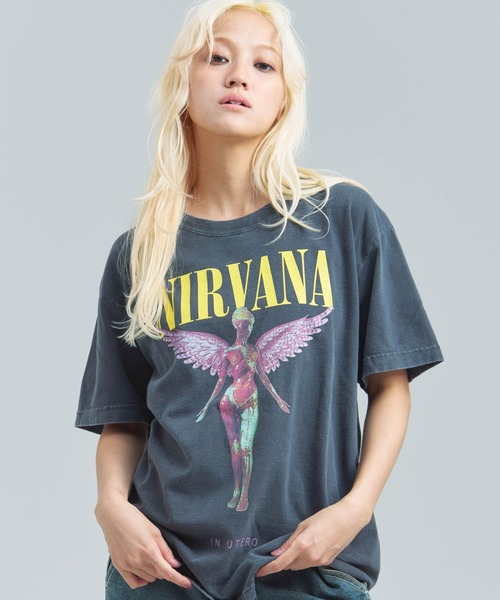 GOOD ROCK SPEED(グッドロックスピード)の「GOOD ROCK SPEED-NIRVANA TEE-②(Tシャツ/カットソー・メンズ・ホワイト/ブラック/ホワイト系2/ブラック系2/ホワイト系3・M/L)」の5枚目の写真