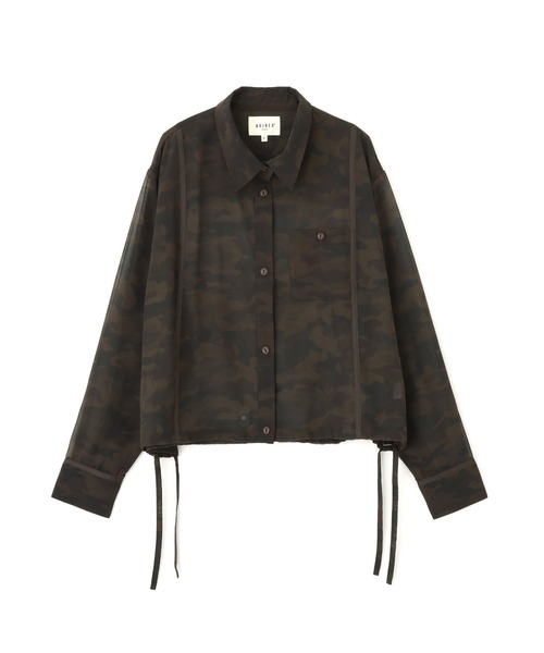 AVIREX（アヴィレックス）の「《直営店限定》CAMO PRINT SHEER SHIRT（シャツ/ブラウス・レディース・オリーブ/ブラック・F）」の11枚目の写真