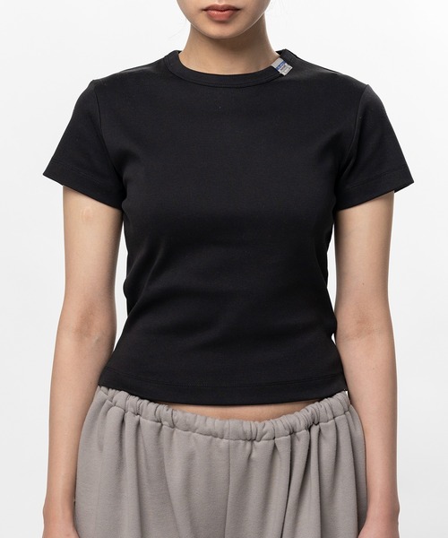 In・stru(men-tal).(インストルメンタル)の「Cotton Rib T-shirt(Tシャツ/カットソー・メンズ・グレー/ブラック/ピンク・38/36)」の7枚目の写真