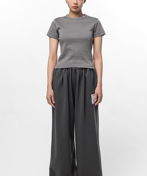 In・stru(men-tal).(インストルメンタル)の「Cotton Rib T-shirt(Tシャツ/カットソー・メンズ・グレー/ブラック/ピンク・38/36)」の9枚目の写真