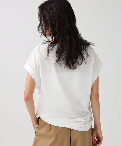 BABYLONE(バビロン)の「ニュアンスフレンチスリーブプルオーバー(Tシャツ/カットソー・レディース・ブラック/ピンク/ホワイト・フリー)」の7枚目の写真