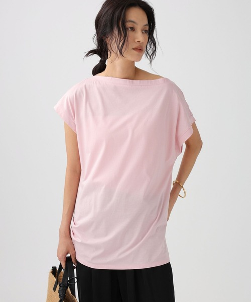 BABYLONE(バビロン)の「ニュアンスフレンチスリーブプルオーバー(Tシャツ/カットソー・レディース・ブラック/ピンク/ホワイト・フリー)」の13枚目の写真