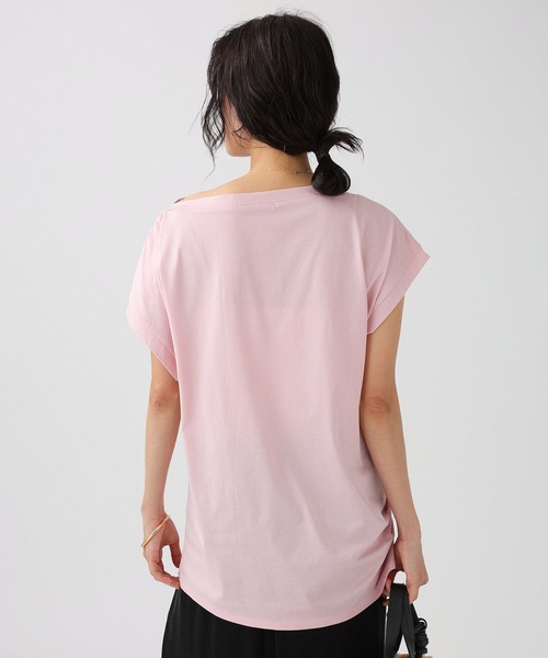 BABYLONE(バビロン)の「ニュアンスフレンチスリーブプルオーバー(Tシャツ/カットソー・レディース・ブラック/ピンク/ホワイト・フリー)」の15枚目の写真