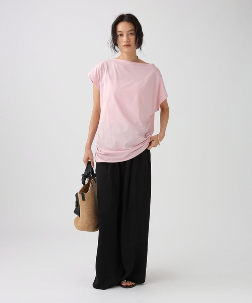 BABYLONE(バビロン)の「ニュアンスフレンチスリーブプルオーバー(Tシャツ/カットソー・レディース・ブラック/ピンク/ホワイト・フリー)」の16枚目の写真