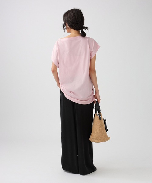 BABYLONE(バビロン)の「ニュアンスフレンチスリーブプルオーバー(Tシャツ/カットソー・レディース・ブラック/ピンク/ホワイト・フリー)」の19枚目の写真