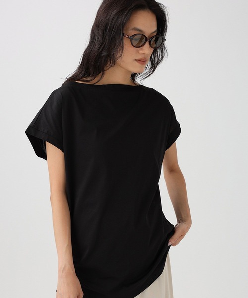 BABYLONE(バビロン)の「ニュアンスフレンチスリーブプルオーバー(Tシャツ/カットソー・レディース・ブラック/ピンク/ホワイト・フリー)」の21枚目の写真