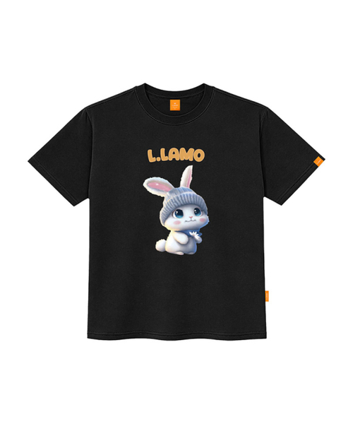 LLAMO(エラモ)の「ラモレアビット 半袖Tシャツ 男女共用 ビッグサイズ S 4XL(Tシャツ/カットソー・レディース・レッド/ピンク/ホワイト/ブラック・SMALL/X-LARGE/4XL/3XL/LARGE/MEDIUM/2XL)」の7枚目の写真