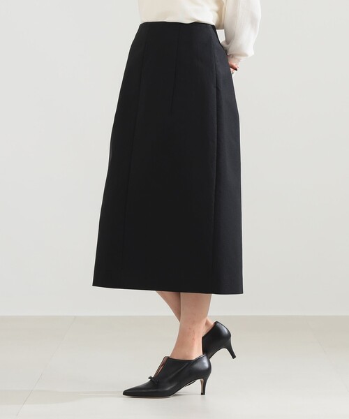 Demi-Luxe BEAMS(デミルクス ビームス)の「プレシャス コクーン スカート(スカート・レディース・ネイビー/ブラック・36/38)」の1枚目の写真
