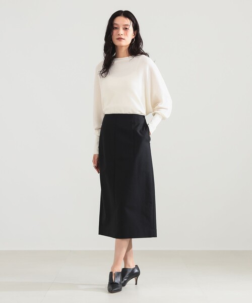 Demi-Luxe BEAMS(デミルクス ビームス)の「プレシャス コクーン スカート(スカート・レディース・ネイビー/ブラック・36/38)」の3枚目の写真