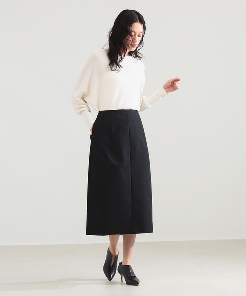 Demi-Luxe BEAMS(デミルクス ビームス)の「プレシャス コクーン スカート(スカート・レディース・ネイビー/ブラック・36/38)」の17枚目の写真
