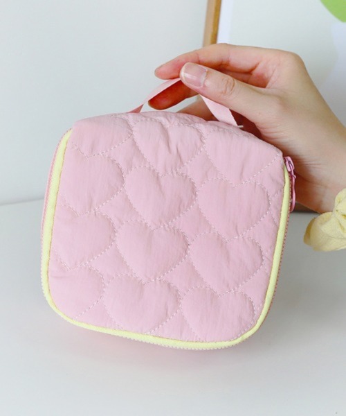 Pochi Pouch/ハートキルティング スクエアポーチ（ポーチ）｜Pochi