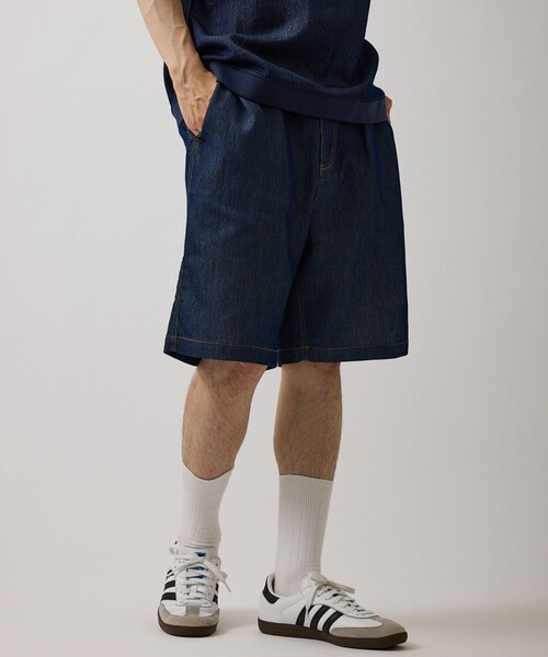  j.n.r.d（ジェー・エヌ・アール・ディー）の「【ChillJeans/チルジーンズ】リベットポケットショーツ/セットアップ対応/軽量（デニムパンツ・メンズ・ネイビー/グレー・L/LL/M）」の4枚目の写真