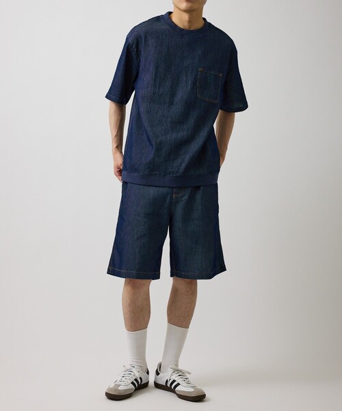  j.n.r.d（ジェー・エヌ・アール・ディー）の「【ChillJeans/チルジーンズ】リベットポケットショーツ/セットアップ対応/軽量（デニムパンツ・メンズ・ネイビー/グレー・L/LL/M）」の13枚目の写真