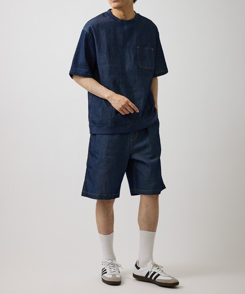  j.n.r.d（ジェー・エヌ・アール・ディー）の「【ChillJeans/チルジーンズ】リベットポケットショーツ/セットアップ対応/軽量（デニムパンツ・メンズ・ネイビー/グレー・L/LL/M）」の14枚目の写真
