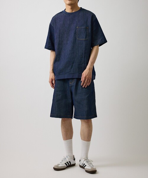  j.n.r.d（ジェー・エヌ・アール・ディー）の「【ChillJeans/チルジーンズ】リベットポケットショーツ/セットアップ対応/軽量（デニムパンツ・メンズ・ネイビー/グレー・L/LL/M）」の15枚目の写真