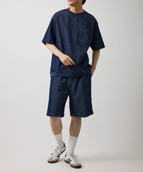  j.n.r.d（ジェー・エヌ・アール・ディー）の「【ChillJeans/チルジーンズ】リベットポケットショーツ/セットアップ対応/軽量（デニムパンツ・メンズ・ネイビー/グレー・L/LL/M）」の16枚目の写真