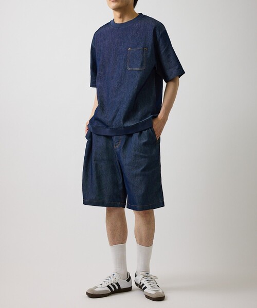  j.n.r.d（ジェー・エヌ・アール・ディー）の「【ChillJeans/チルジーンズ】リベットポケットショーツ/セットアップ対応/軽量（デニムパンツ・メンズ・ネイビー/グレー・L/LL/M）」の17枚目の写真