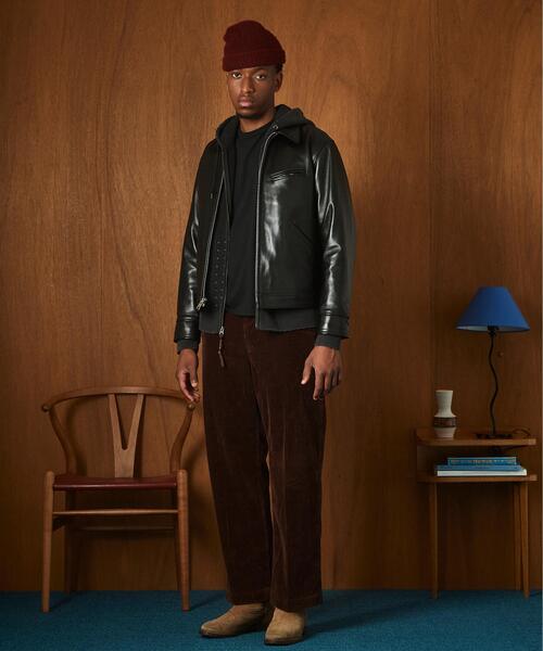 schott(ショット)の「Schott/ショット/LEATHER TRACKER JACKET/レザー トラッカー ジャケット(ライダースジャケット・メンズ・ブラック・S/M/L/XL/2XL)」の13枚目の写真