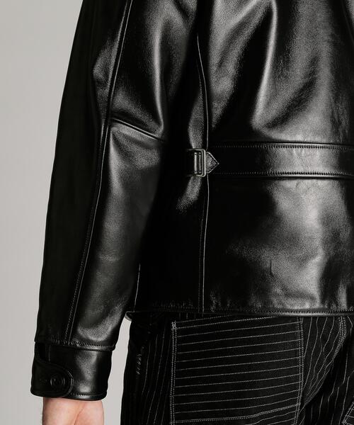 schott(ショット)の「Schott/ショット/LEATHER TRACKER JACKET/レザー トラッカー ジャケット(ライダースジャケット・メンズ・ブラック・S/M/L/XL/2XL)」の7枚目の写真