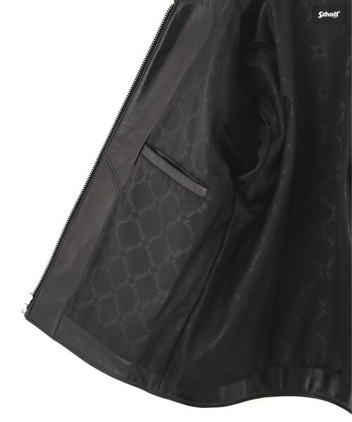 schott(ショット)の「Schott/ショット/LEATHER TRACKER JACKET/レザー トラッカー ジャケット(ライダースジャケット・メンズ・ブラック・S/M/L/XL/2XL)」の11枚目の写真