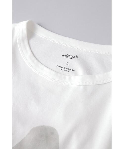 human woman（ヒューマンウーマン）の「OGコットンプリントＴシャツ　Ｍサイズ（Tシャツ/カットソー・レディース・ホワイト系その他・MEDIUM）」の4枚目の写真