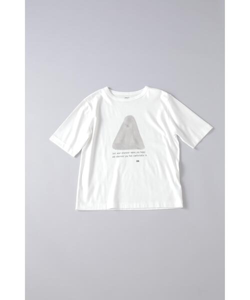 human woman（ヒューマンウーマン）の「OGコットンプリントＴシャツ　Ｍサイズ（Tシャツ/カットソー・レディース・ホワイト系その他・MEDIUM）」の6枚目の写真