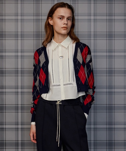 MAISON SPECIAL(メゾンスペシャル)の「【2026Autumn PRE-ORDER】Pintuck Lace Blouse/ピンタックレースブラウス(シャツ/ブラウス・レディース・オフホワイト/サックスブルー・FREE)」の7枚目の写真