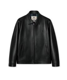VEGETABLE LEATHER DRIZZLER JACKET (BLACK)