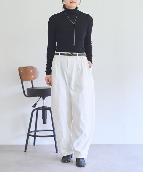 BEARDSLEY(ビアズリー)の「バレルパンツ(その他パンツ・レディース・カーキ/ホワイト・1/0)」の10枚目の写真