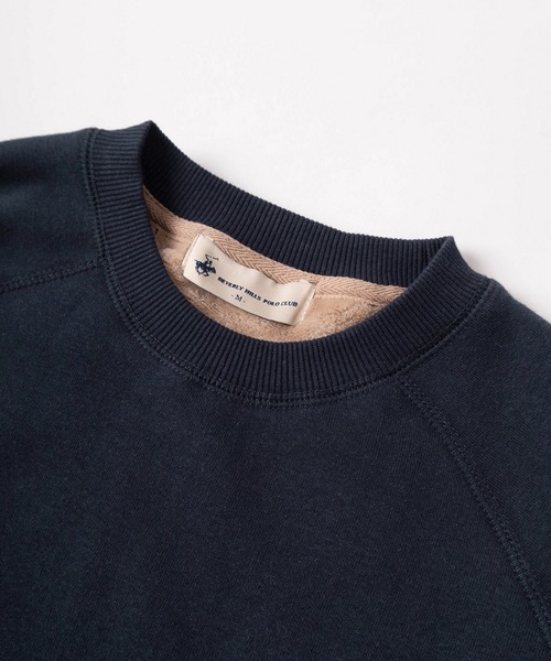 BEVERLY HILLS POLO CLUB（ビバリーヒルズポロクラブ）の「【71】【BEVERLY HILLS POLO CLUB/ビバリーヒルズポロクラブ】ワンポイント 刺繍 裏シャギー クルーネック スウェット/レディース（スウェット・レディース・ブラック/モカ/グレー/ネイビー・L/M）」の13枚目の写真