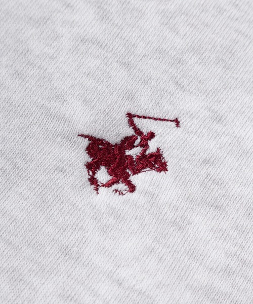 BEVERLY HILLS POLO CLUB（ビバリーヒルズポロクラブ）の「【71】【BEVERLY HILLS POLO CLUB/ビバリーヒルズポロクラブ】ワンポイント 刺繍 裏シャギー クルーネック スウェット/レディース（スウェット・レディース・ブラック/モカ/グレー/ネイビー・L/M）」の12枚目の写真
