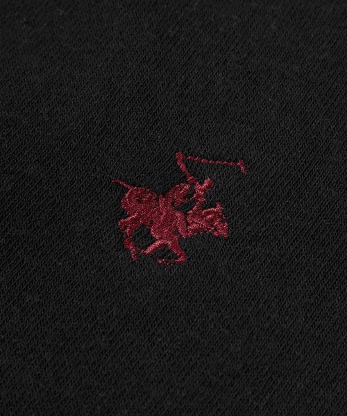 BEVERLY HILLS POLO CLUB（ビバリーヒルズポロクラブ）の「【71】【BEVERLY HILLS POLO CLUB/ビバリーヒルズポロクラブ】ワンポイント 刺繍 裏シャギー クルーネック スウェット/レディース（スウェット・レディース・ブラック/モカ/グレー/ネイビー・L/M）」の6枚目の写真