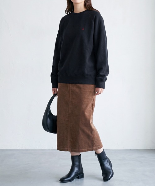 BEVERLY HILLS POLO CLUB（ビバリーヒルズポロクラブ）の「【71】【BEVERLY HILLS POLO CLUB/ビバリーヒルズポロクラブ】ワンポイント 刺繍 裏シャギー クルーネック スウェット/レディース（スウェット・レディース・ブラック/モカ/グレー/ネイビー・L/M）」の17枚目の写真