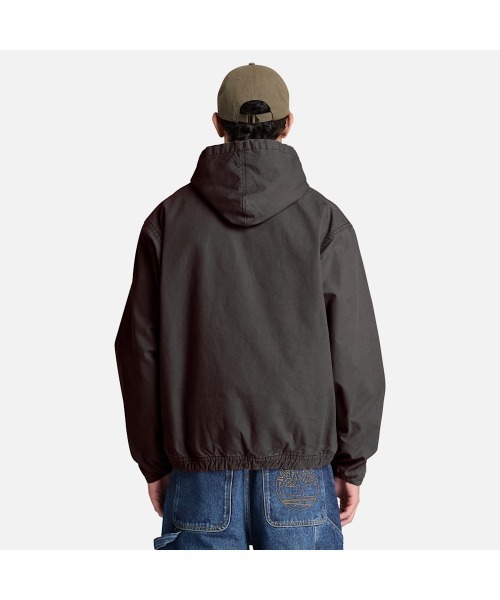 Timberland(ティンバーランド)の「キャンバス フード ボンバー ユニセックス(ブルゾン・メンズ・ブラック・LARGE/MEDIUM/SMALL/X-LARGE/XX-LARGE)」の4枚目の写真