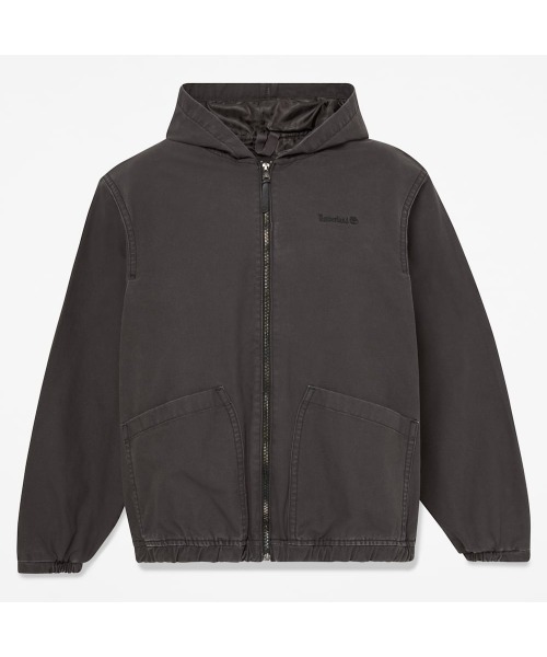Timberland(ティンバーランド)の「キャンバス フード ボンバー ユニセックス(ブルゾン・メンズ・ブラック・LARGE/MEDIUM/SMALL/X-LARGE/XX-LARGE)」の5枚目の写真