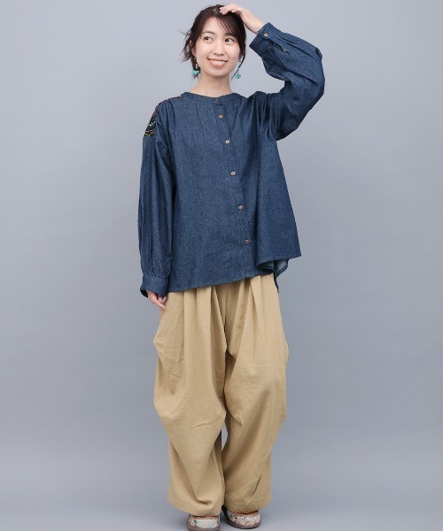 チチカカ(チチカカ)の「リボンタックコクーンパンツ(その他パンツ・レディース・チャコールグレー/ベージュ/カーキ・FREE)」の5枚目の写真