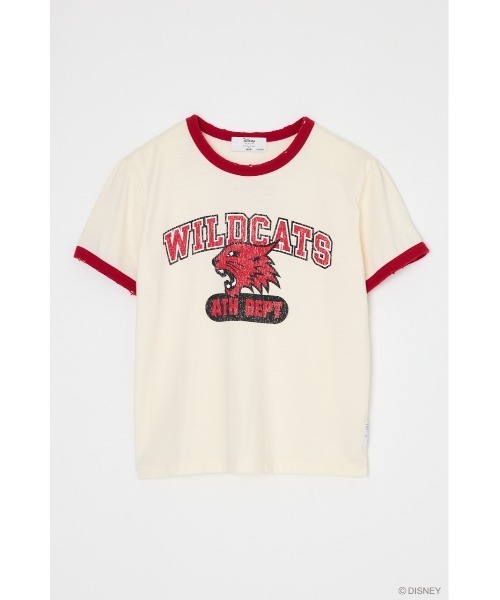 Disney SERIES CREATED by MUS(ディズニーシリーズクリエイテッドバイエムユーエス)の「MD RINGER Tシャツ / HSM(Tシャツ/カットソー・レディース・ホワイト/ブラック/レッド・FREE)」の15枚目の写真